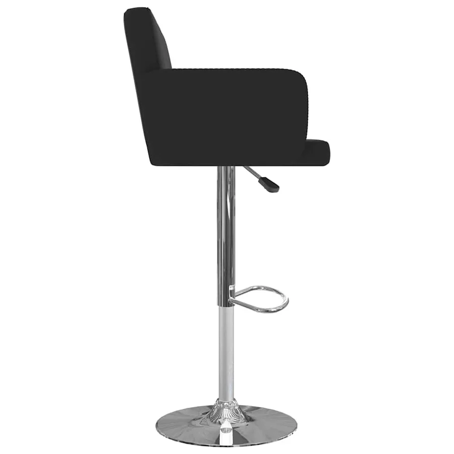 Tabourets de bar lot de 2 noir similicuir - 4