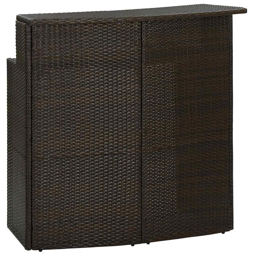 Ensemble de bar de jardin 3 pcs Marron - 6