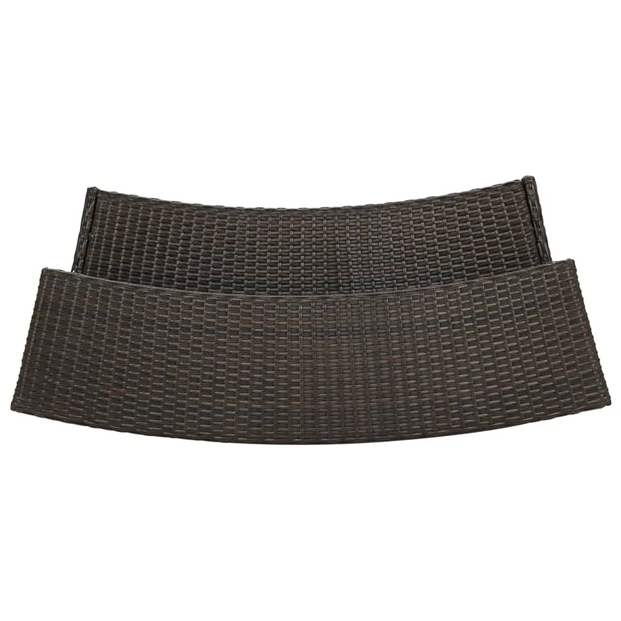 Ensemble de bar de jardin 3 pcs Marron - 7