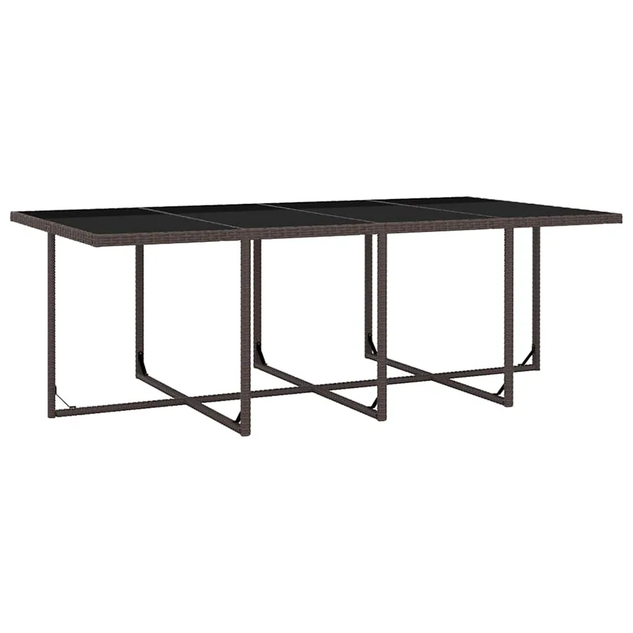 Ensemble à manger d'extérieur et coussins 13 pcs Résine tressée - 5