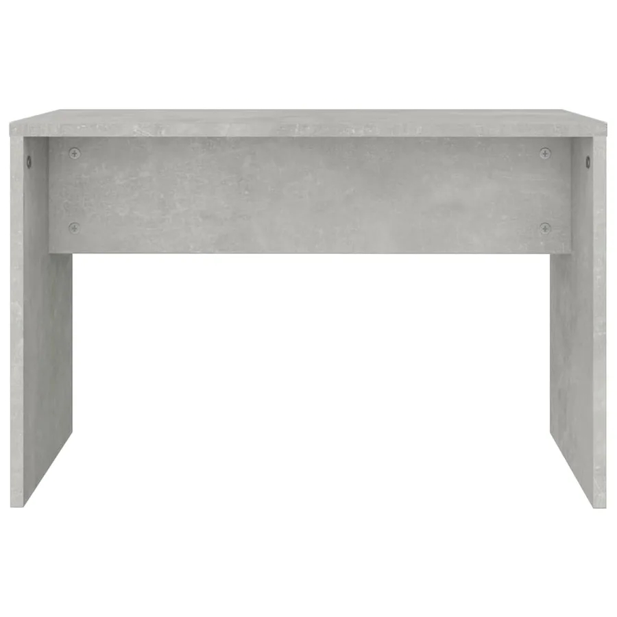 Ensemble de coiffeuse Gris béton 86,5x35x136 cm - 8