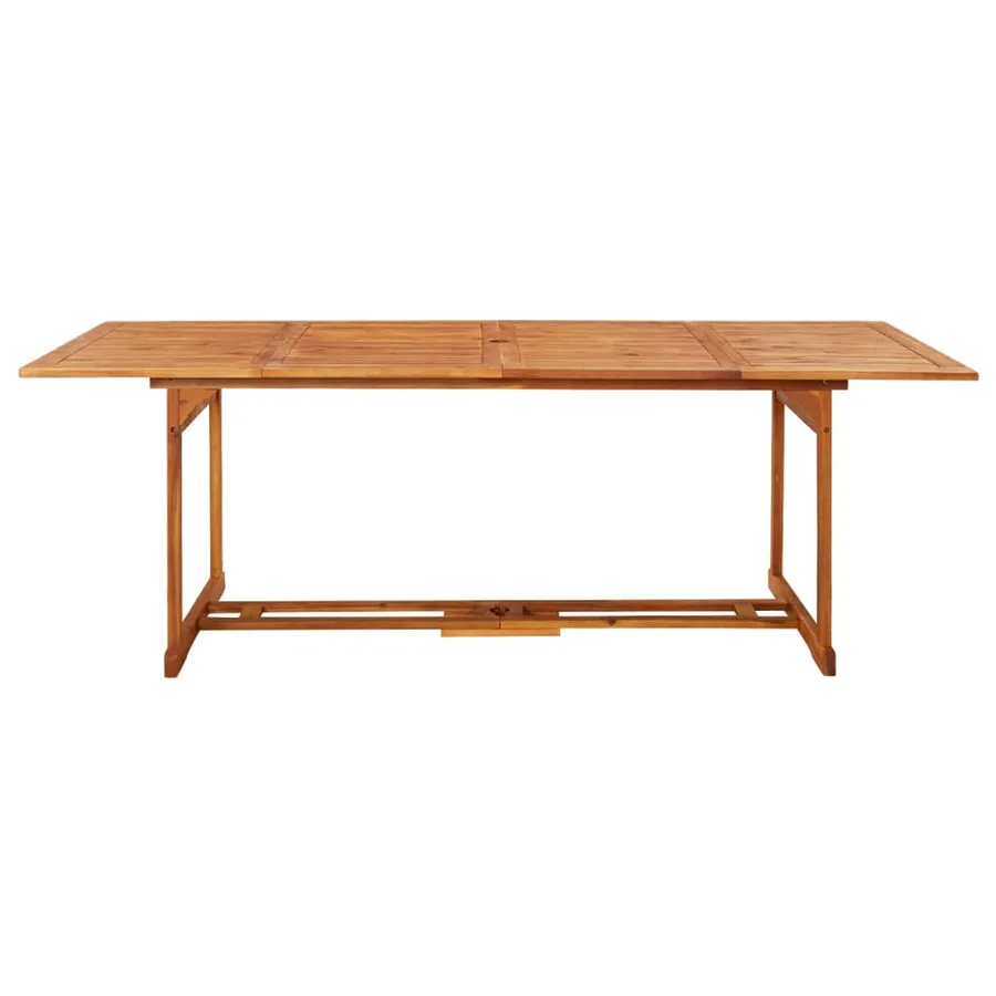 Ensemble à manger de jardin 9 pcs 220x90x75 cm bois d'acacia - 7