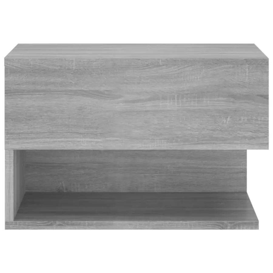 Tables de chevet murales 2 pcs Sonoma gris - 5