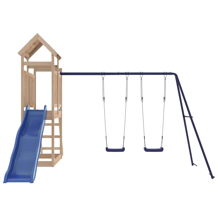 Aire de jeux d'extérieur bois de pin massif - 4
