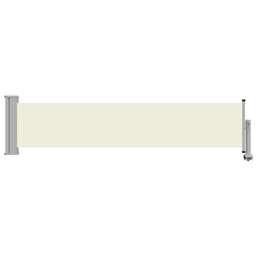 Auvent latéral rétractable de patio 60x300 cm Crème - 4