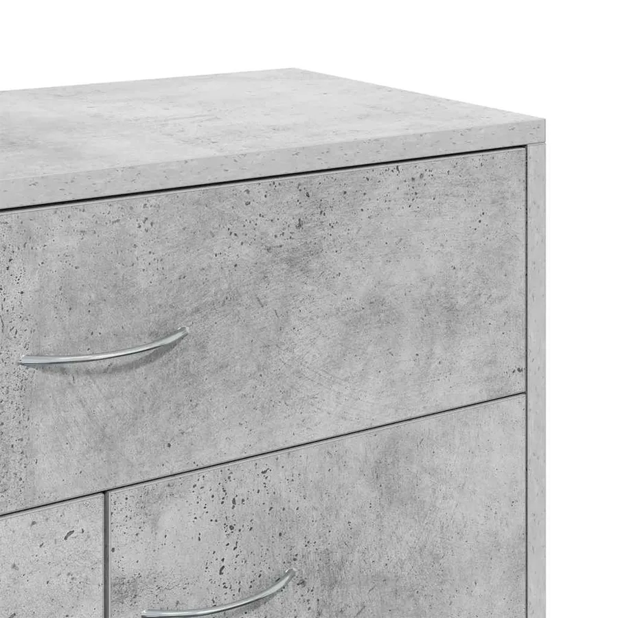 Buffet Gris béton 60x30x75 cm Bois d'ingénierie - 10