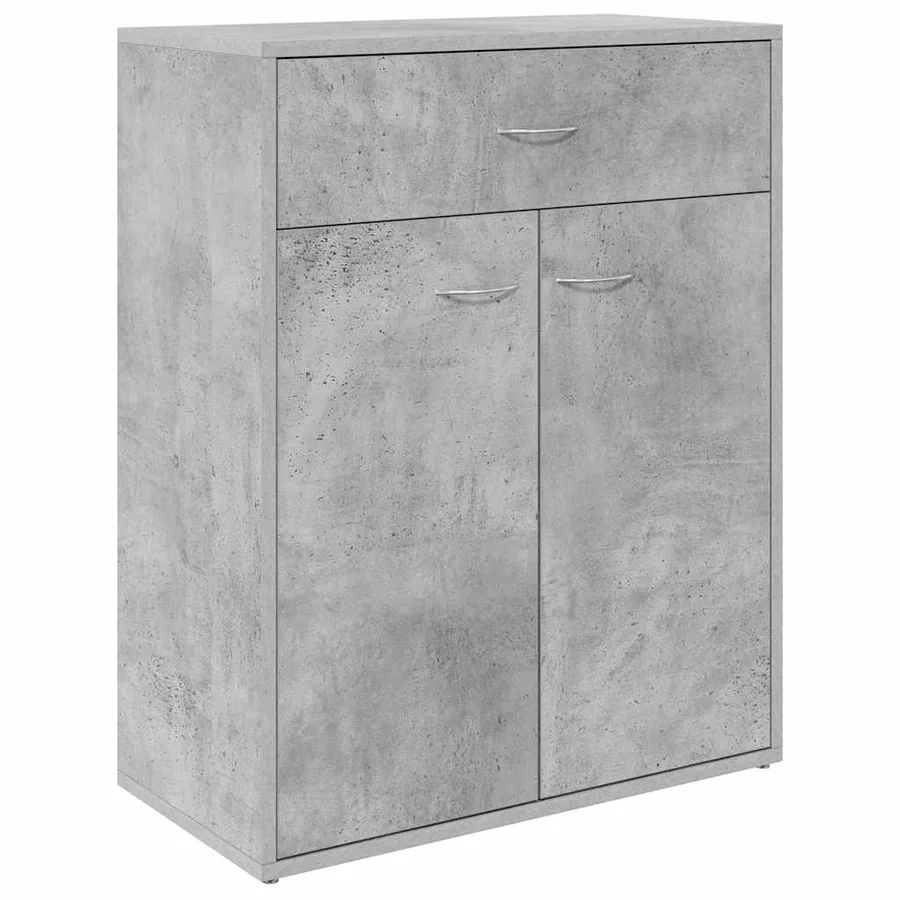 Buffet Gris béton 60x30x75 cm Bois d'ingénierie - 2