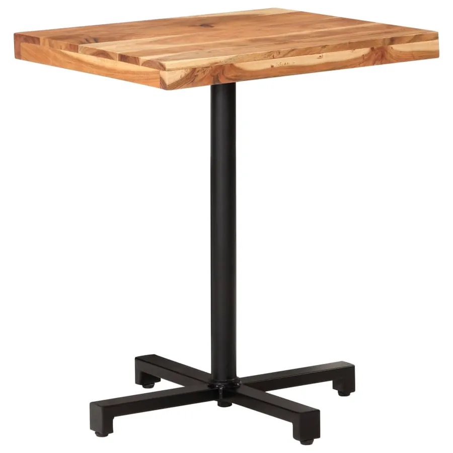 Table de bistro Carrée 60x60x75 cm Bois d'acacia massif - 10