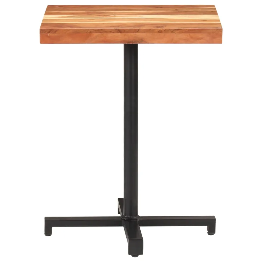 Table de bistro Carrée 60x60x75 cm Bois d'acacia massif - 2
