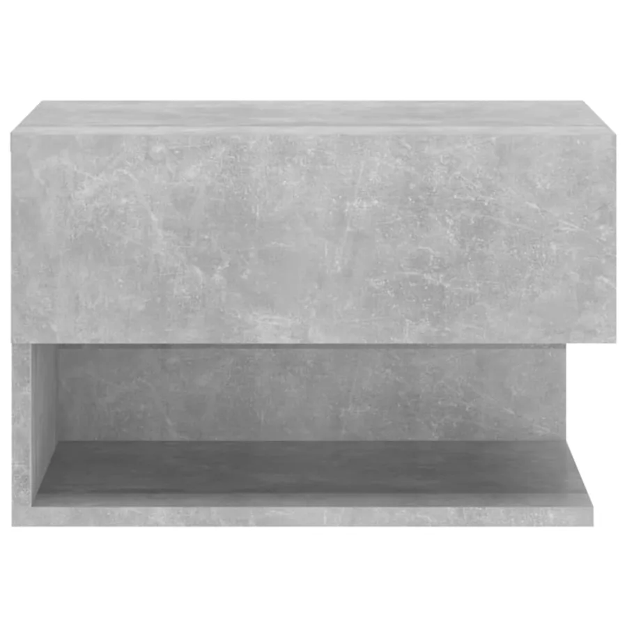 Table de chevet murale Gris béton - 4