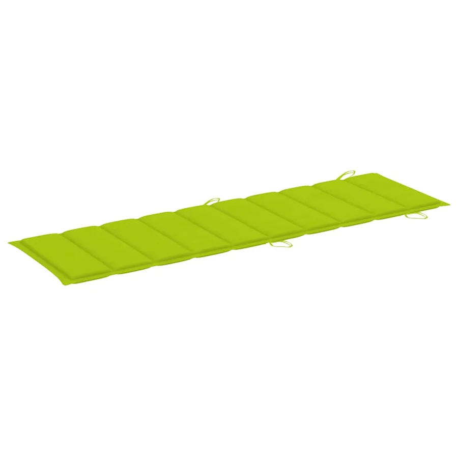 Chaise longue de jardin avec coussin Bois d'acacia solide - 10