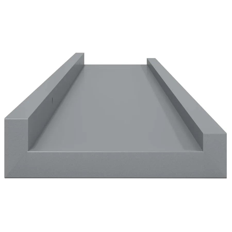 Étagères murales 4 pcs Gris 80x9x3 cm - 7