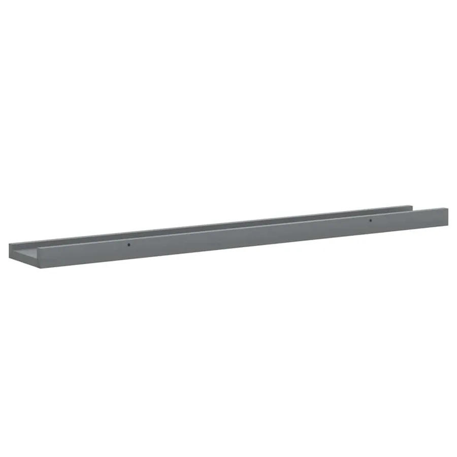 Étagères murales 4 pcs Gris 80x9x3 cm - 8