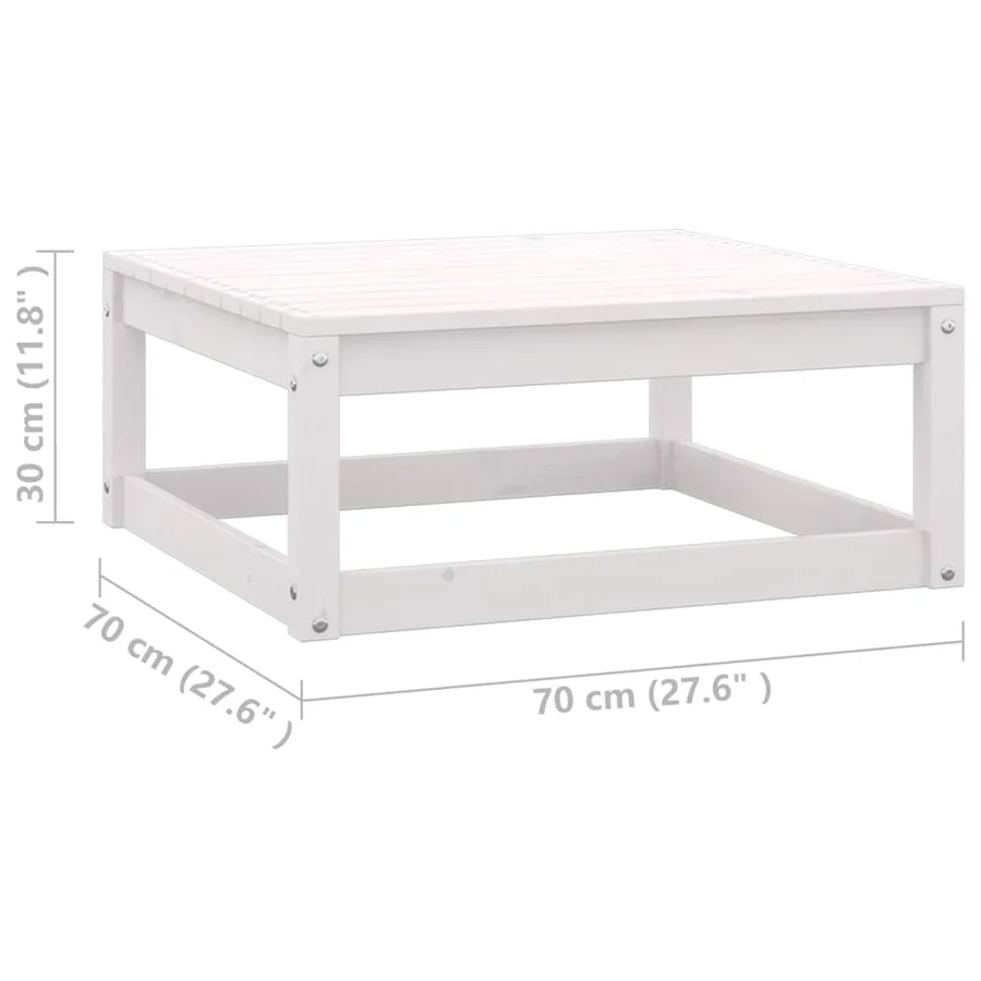 Salon de jardin 6 pcs avec coussins Bois de pin massif - 11