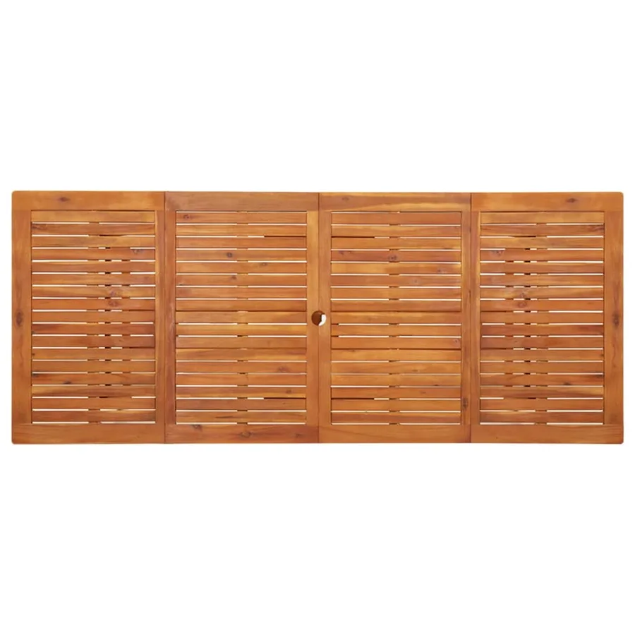 Table à dîner de jardin 220x90x75 cm Bois d'acacia massif - 4