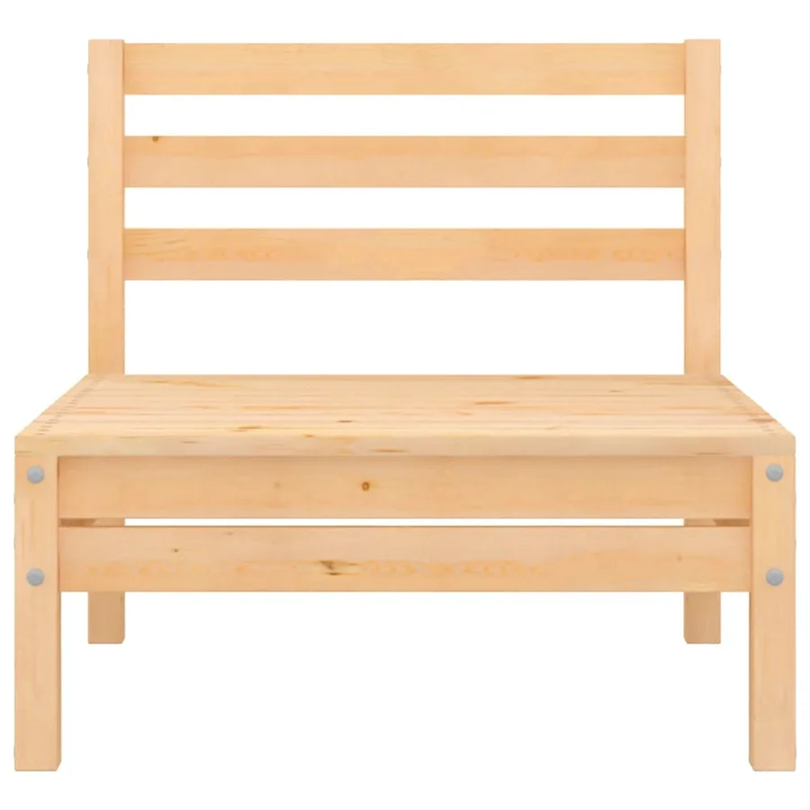 Salon de jardin 6 pcs Bois de pin massif - 8