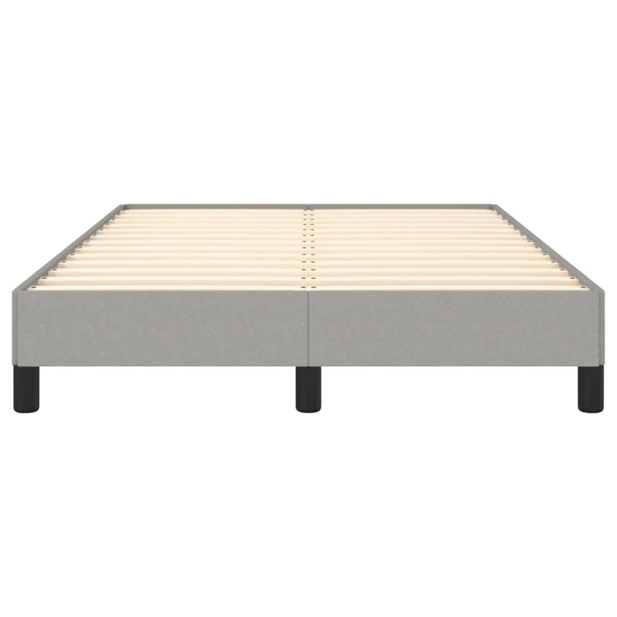 Cadre de lit sans matelas gris clair 120x200 cm tissu - 5