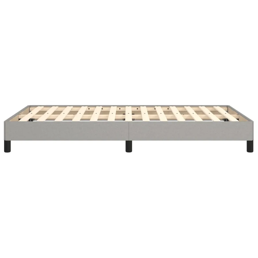 Cadre de lit sans matelas gris clair 120x200 cm tissu - 6