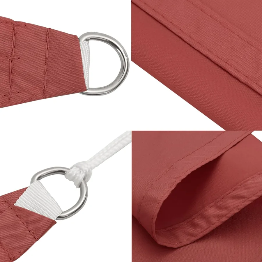Voile de parasol tissu oxford rectangulaire 2x4,5 m terre cuite - 7