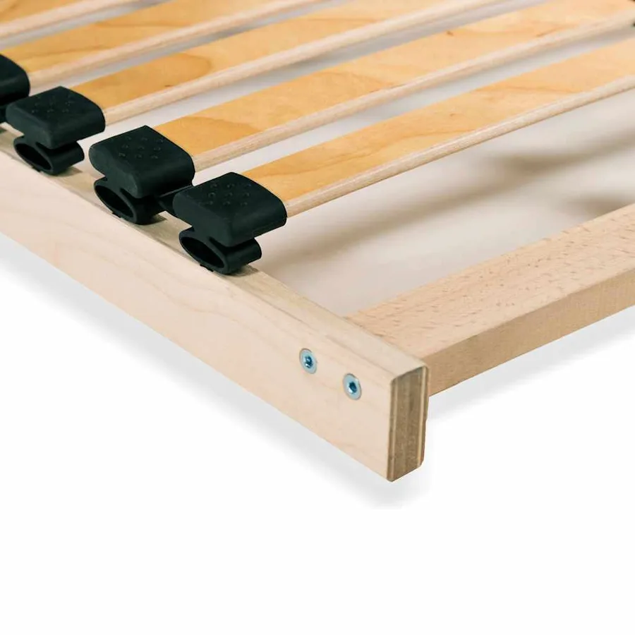 Sommier à lattes sans matelas avec 28 lattes 7 zones 100x200 cm - 5
