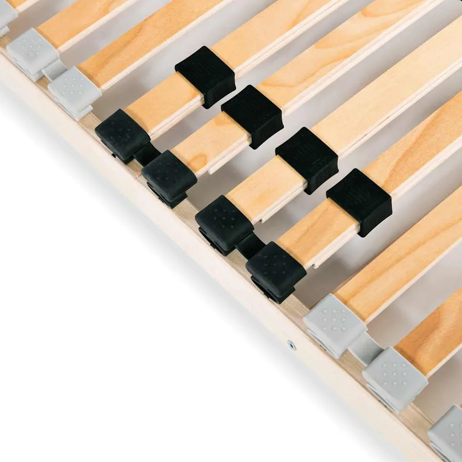 Sommier à lattes sans matelas avec 28 lattes 7 zones 100x200 cm - 6