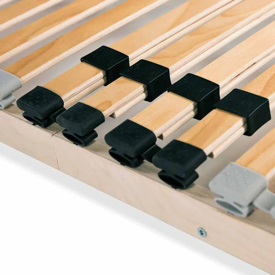 Sommier à lattes sans matelas avec 28 lattes 7 zones 100x200 cm - 7