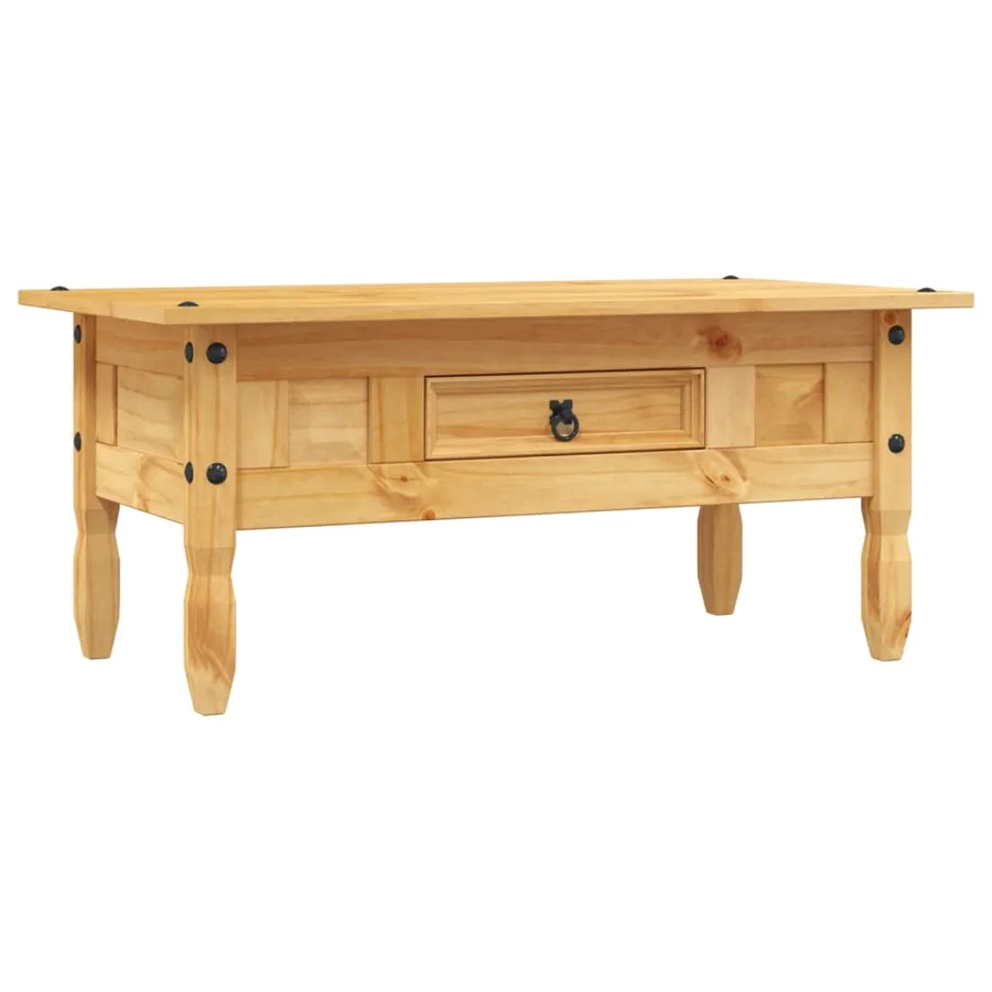 Table basse Pin mexicain Gamme Corona 100 x 55 x 44 cm - 2