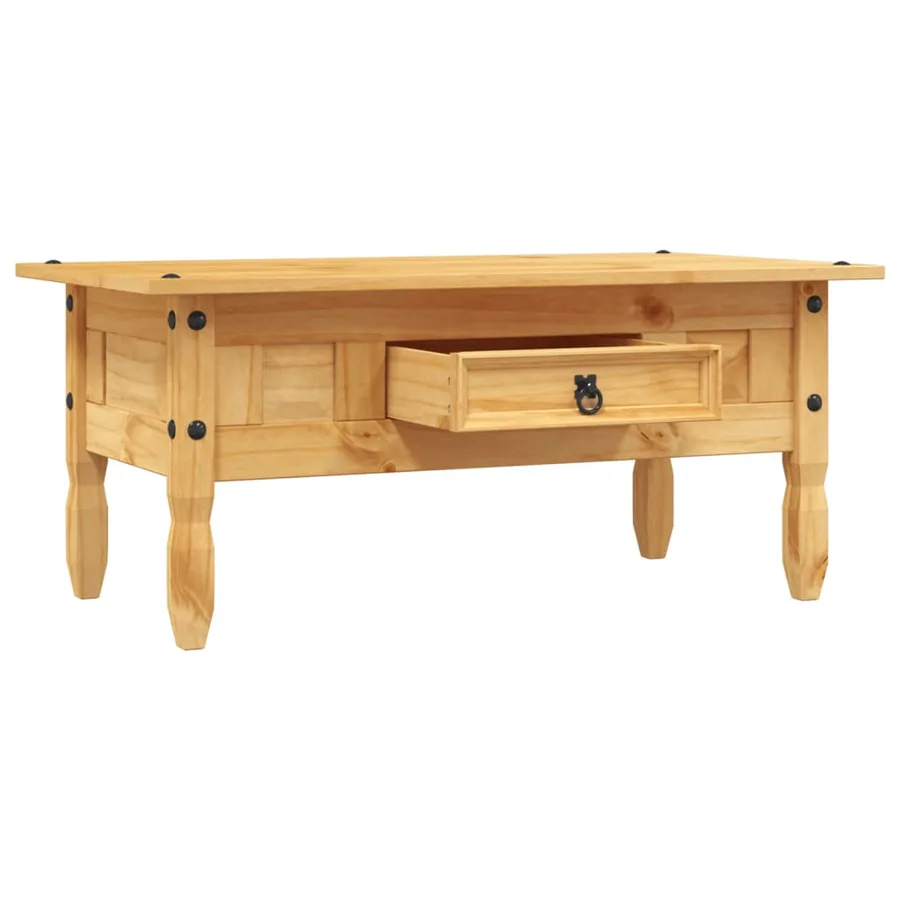 Table basse Pin mexicain Gamme Corona 100 x 55 x 44 cm - 4