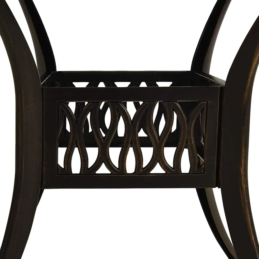 Ensemble de bistro 5 pcs Aluminium coulé Bronze - 12