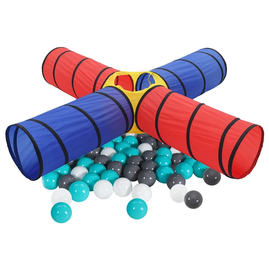 Tunnel de jeu pour enfants avec 250 balles Multicolore - 2