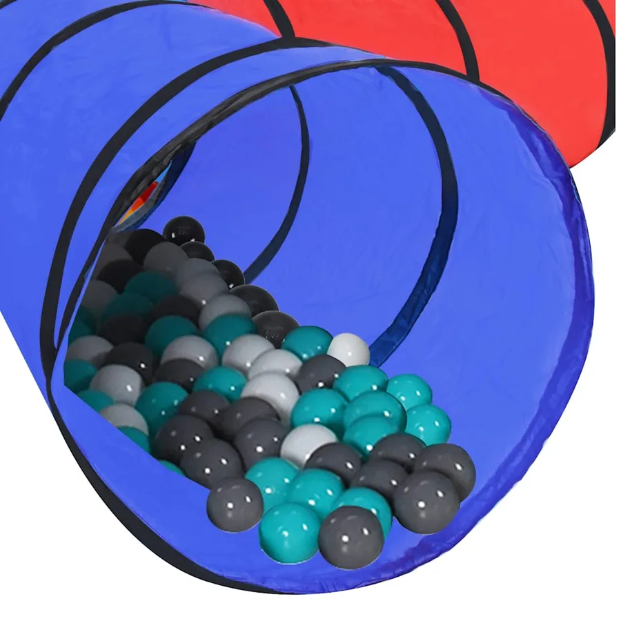 Tunnel de jeu pour enfants avec 250 balles Multicolore - 6