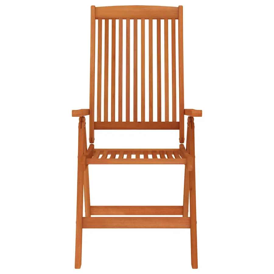 Chaises de jardin pliables lot de 4 Bois d'eucalyptus massif - 4