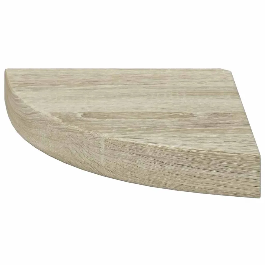 Étagères d'angle flottantes 4 pcs chêne 25x25x3,8 cm MDF - 6