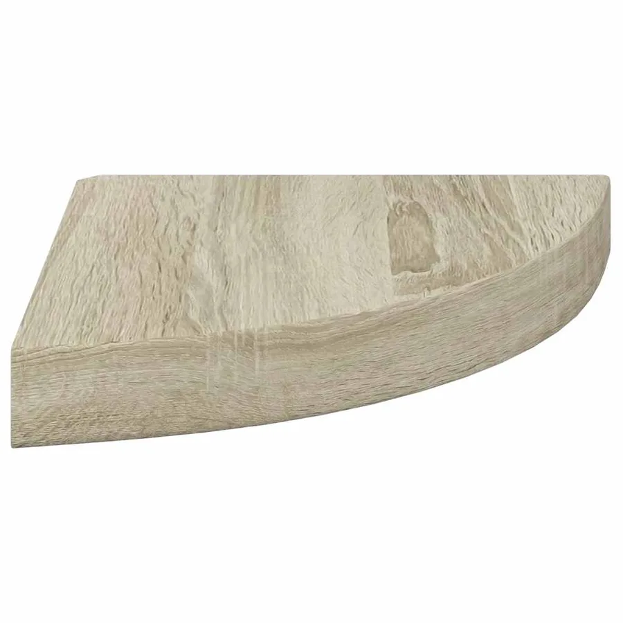 Étagères d'angle flottantes 4 pcs chêne 25x25x3,8 cm MDF - 7