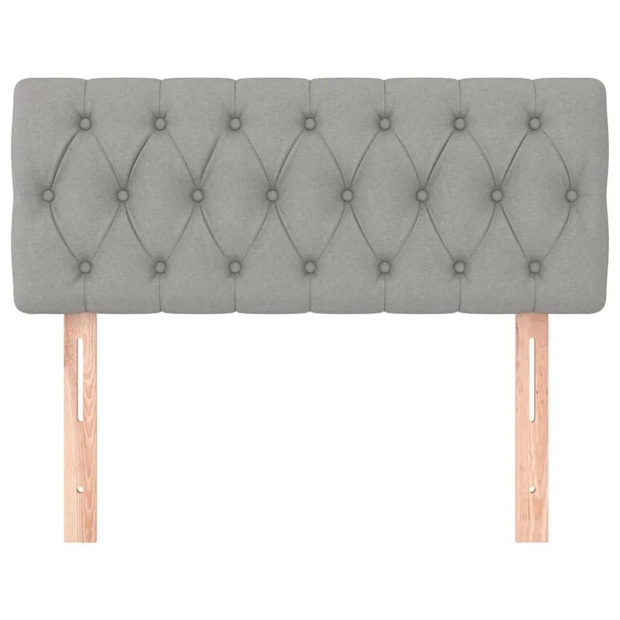 Tête de lit Gris clair 90x7x78/88 cm Tissu - 3