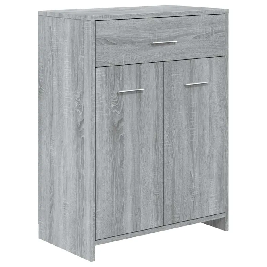 Armoire de bain Sonoma gris 60x33x80 cm Bois d'ingénierie - 5