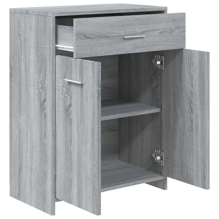 Armoire de bain Sonoma gris 60x33x80 cm Bois d'ingénierie - 6