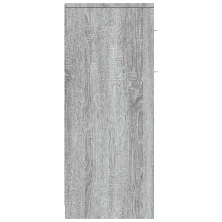 Armoire de bain Sonoma gris 60x33x80 cm Bois d'ingénierie - 7