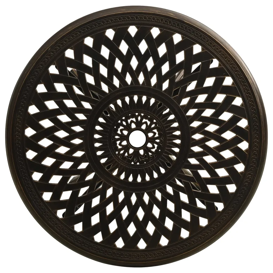 Ensemble de bistro 5 pcs Aluminium coulé Bronze - 11
