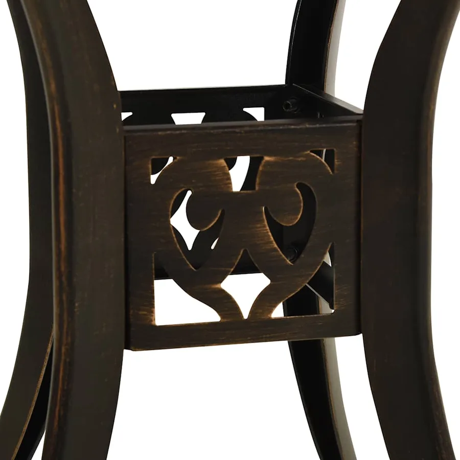 Ensemble de bistro 5 pcs Aluminium coulé Bronze - 12