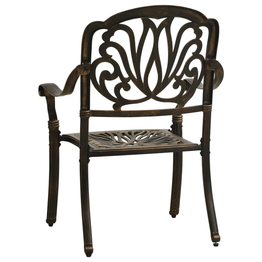 Ensemble de bistro 5 pcs Aluminium coulé Bronze - 5