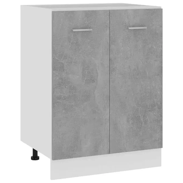 Meuble bas "Lyon" Gris béton 60 x 46 x 81,5 cm Bois d'ingénierie