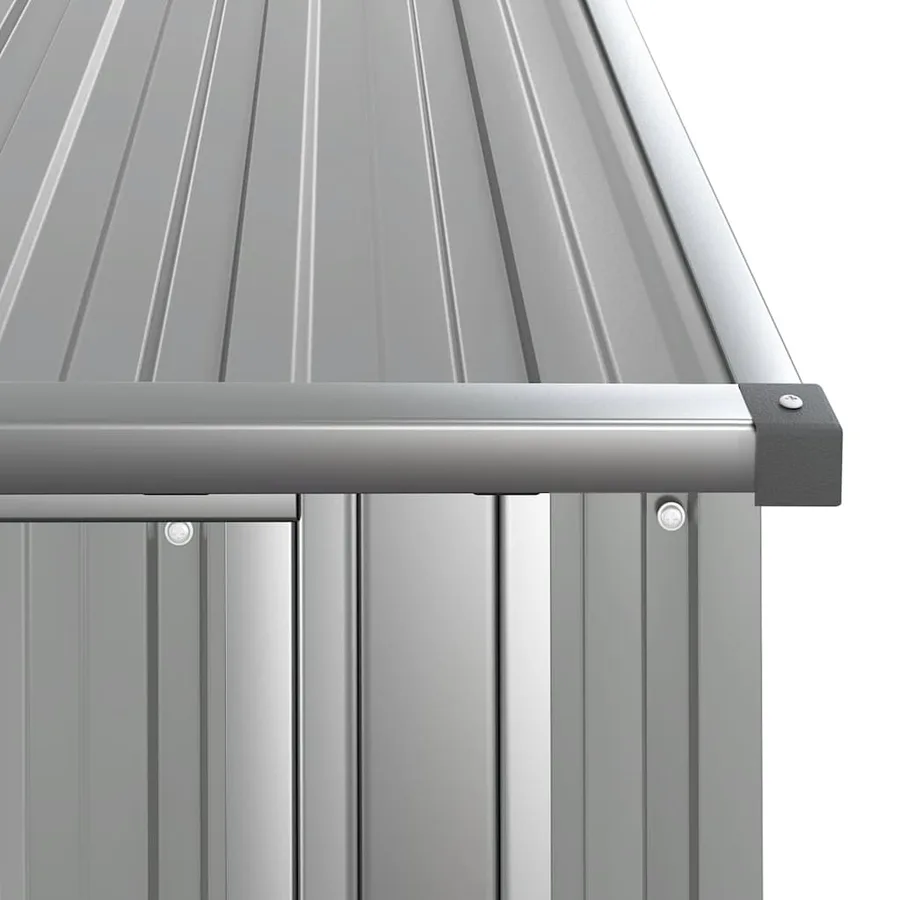 Abri de jardin Gris 118,5x97x209,5 cm Acier galvanisé - 7