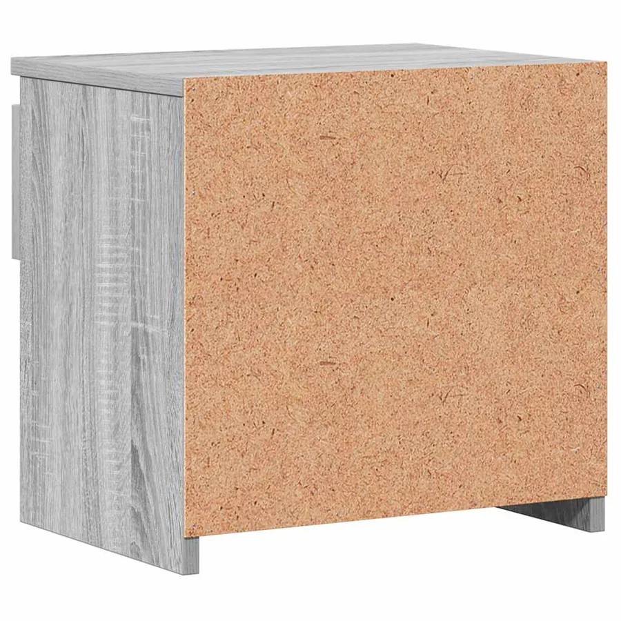 Tables de chevet 2 pcs Sonoma gris 40x30x39cm Bois d'ingénierie - 6