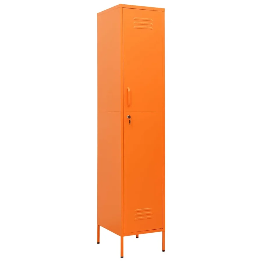 Armoire à casiers Orange 35x46x180 cm Acier - 2