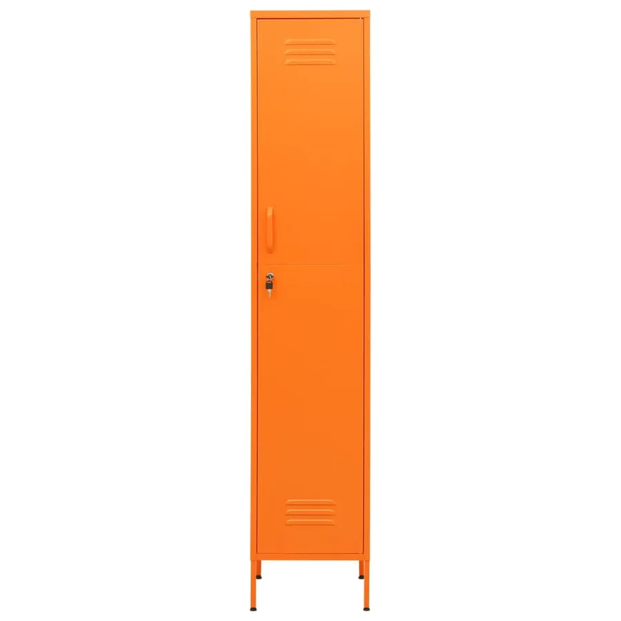 Armoire à casiers Orange 35x46x180 cm Acier - 3