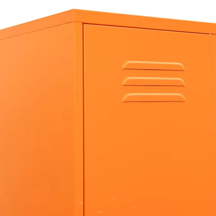 Armoire à casiers Orange 35x46x180 cm Acier - 7