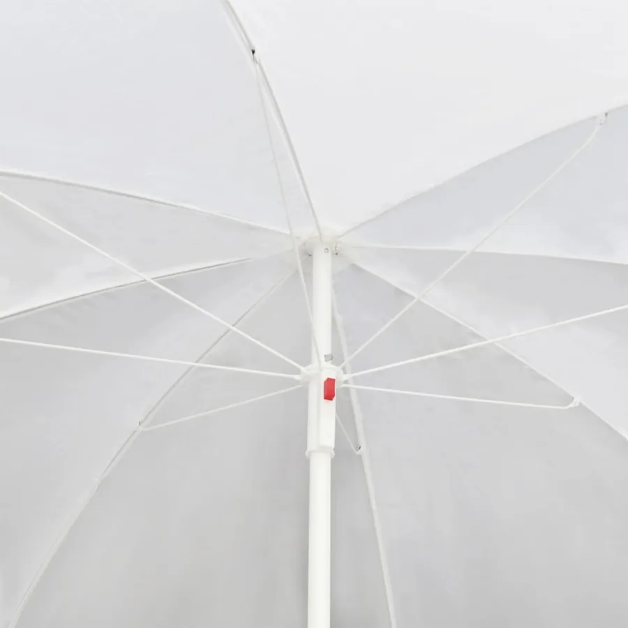 Lit de jardin avec parasol Noir Résine tressée - 15
