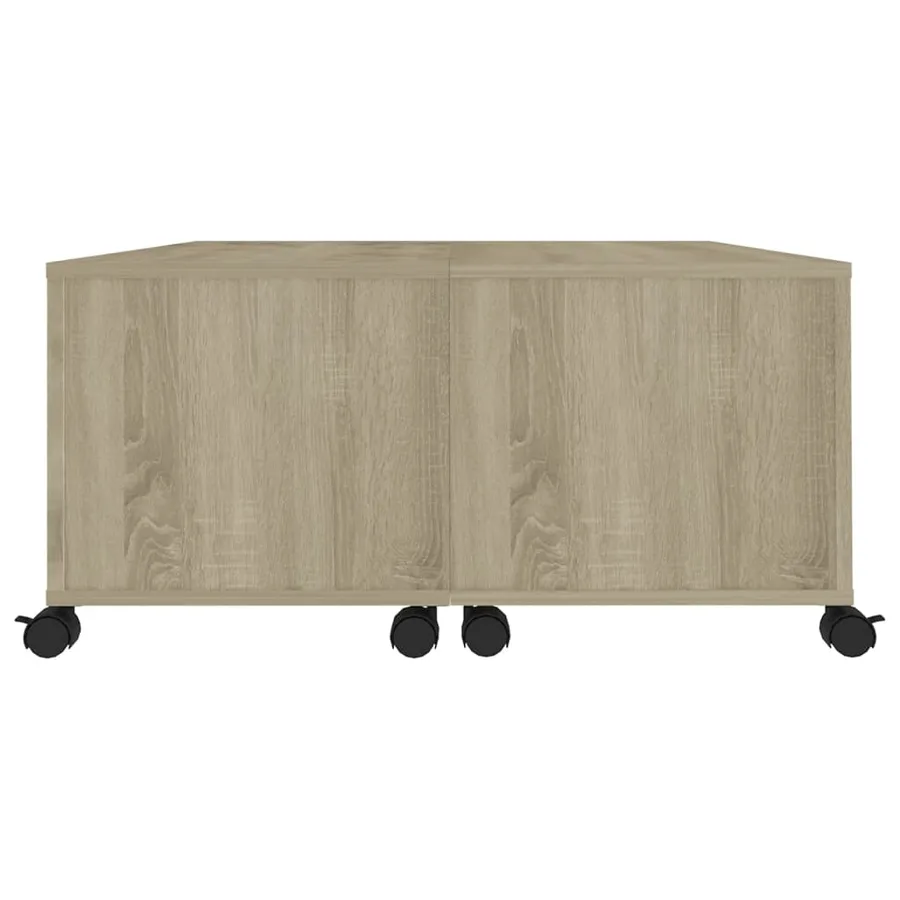 Table basse chêne sonoma 75x75x38 cm bois d'ingénierie - 6