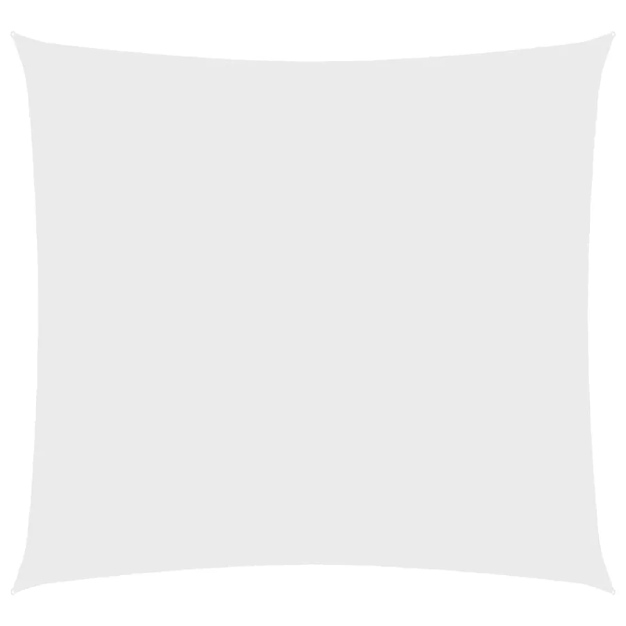 Voile de parasol Tissu Oxford carré 5x5 m Blanc - 2